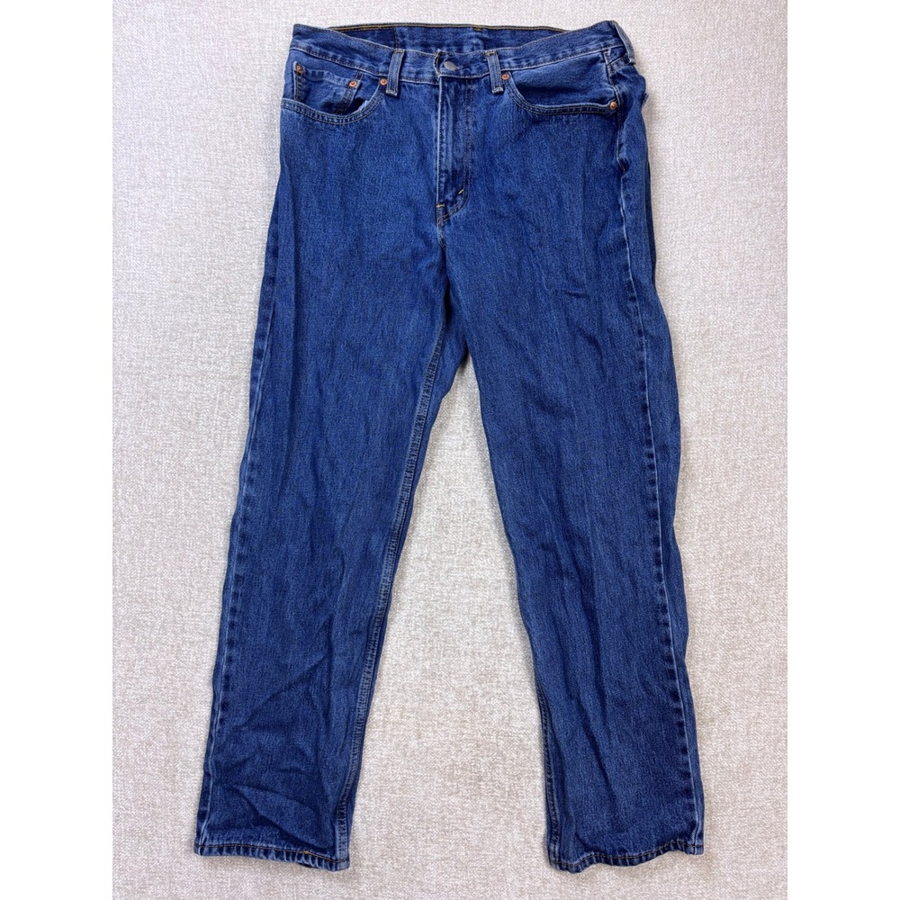 Levis 550 Relaxed Fit Jeans Mens 33x32 Medium Wash Blue Denim Tapered Leg